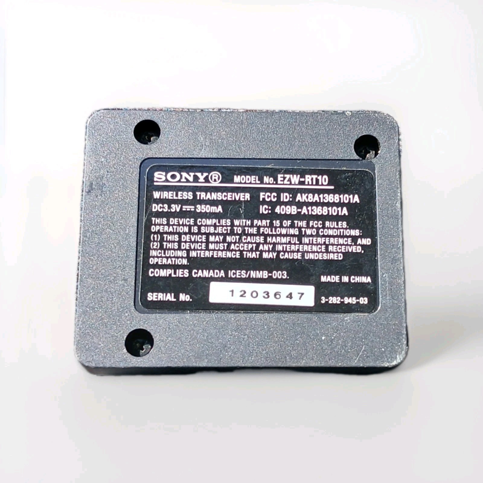 SONY S-AIR Wireless Transceiver (Card) EZW-RT10
