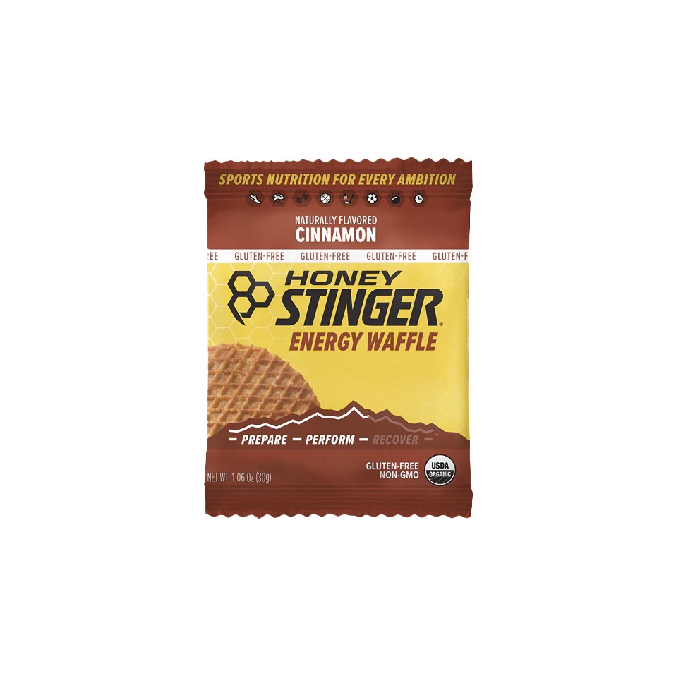 Honey Stinger Organic Gluten-Free Cinnamon Waffles - Energy Snack, No