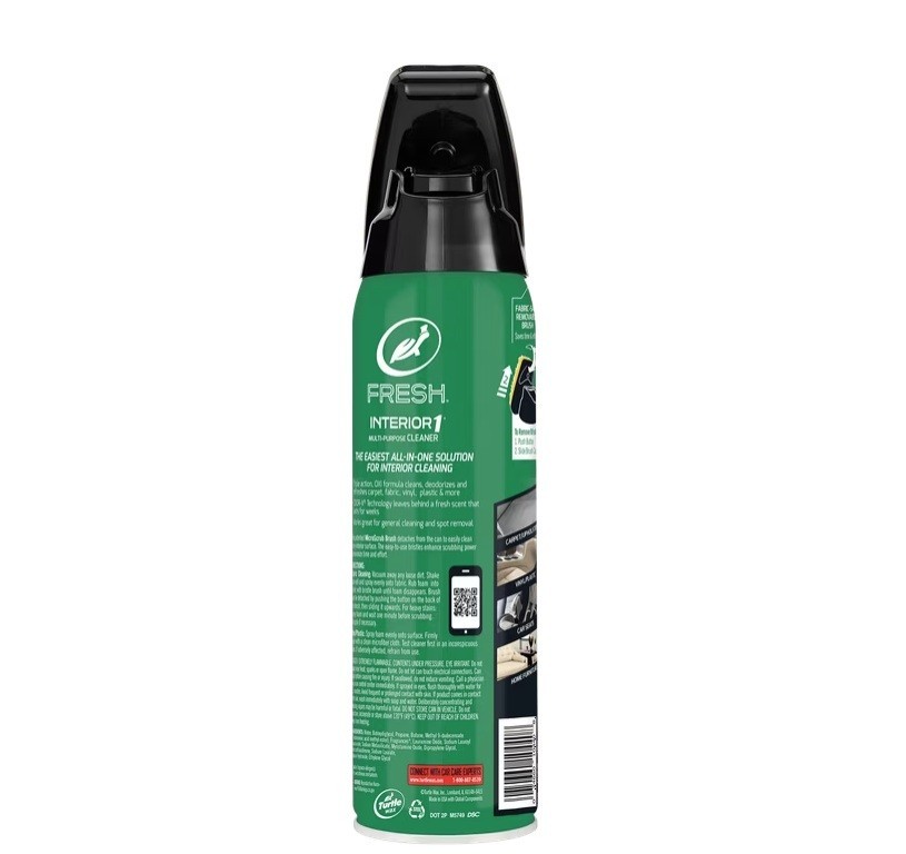 Turtle Wax OXY AUTO INTERIOR MULTI-PURPOSE CLEANER Plastic Fabric Carpet Mats2pk