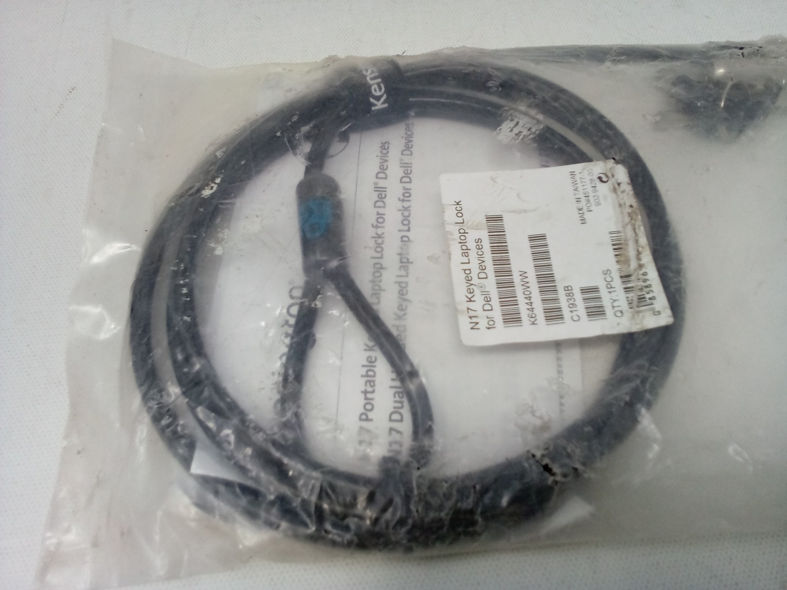 Kensington N17 Keyed Laptop Lock for Dell Devices - 6 ft Cable