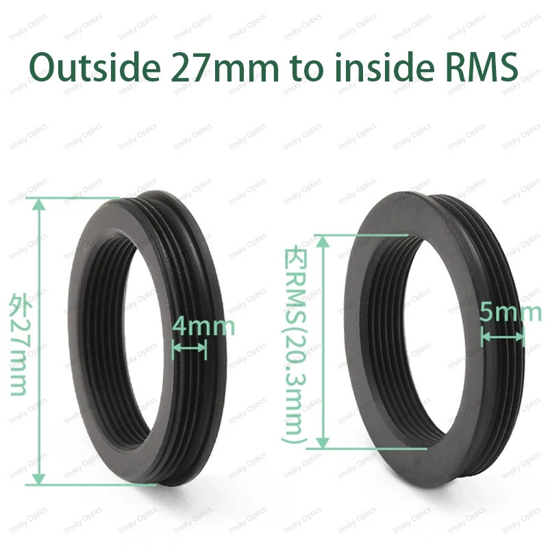 M25 M26 M27 M39 M42 RMS CS Microscope Accessorie Objective Lens Adapter Ring