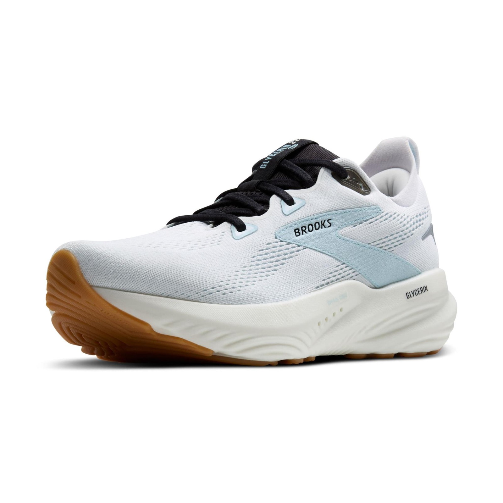 Brooks Mens' Glycerin-22 Running Shoes - Bright White/Winter Sky/Black