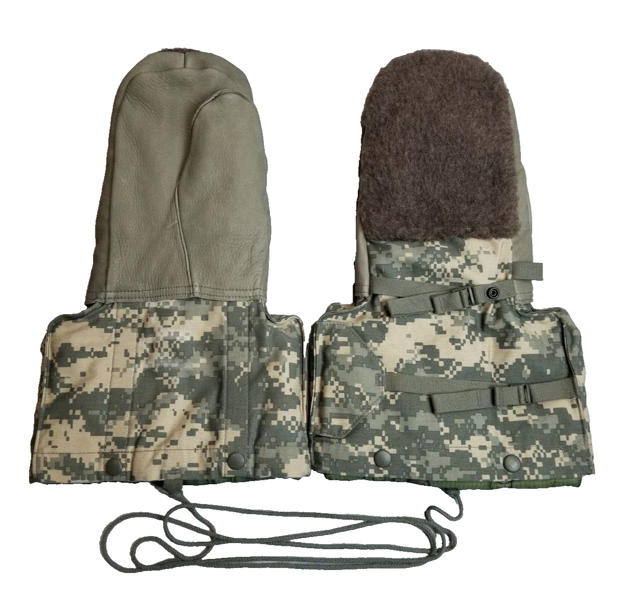 US Military Mittens Arctic Extreme Cold Weather Gloves w/ Liners ACU Digital Med