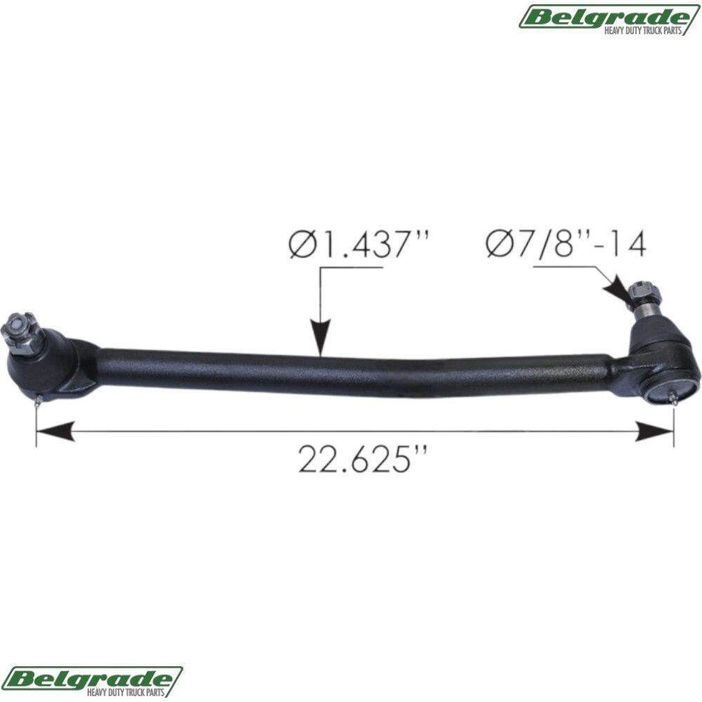 463.DS1409 Drag Link 22.610in C to C LH Ford F1HT3304ZA F1HZ3304K