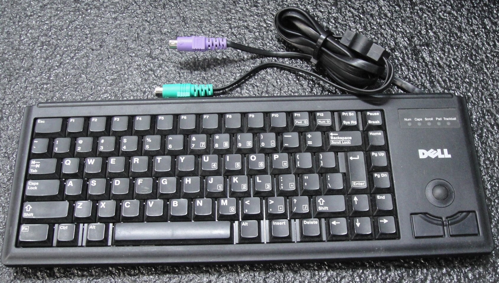 Dell 0292CX Cherry QWERTY Black Keyboard Mouseball Combo