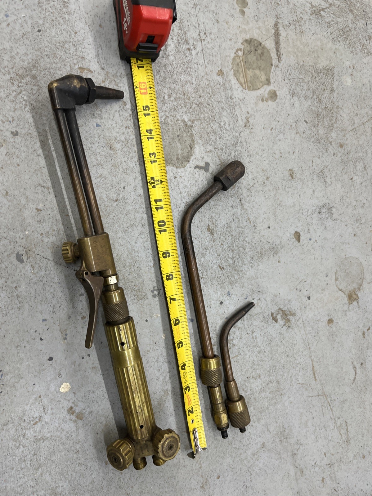 Prest-O-Lite W-250 Welding Cutting Torch Handle rose Purox Oxweld Linde CW-250
