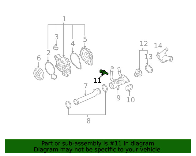 Genuine GM Engine Coolant Temperature Sensor 12639899