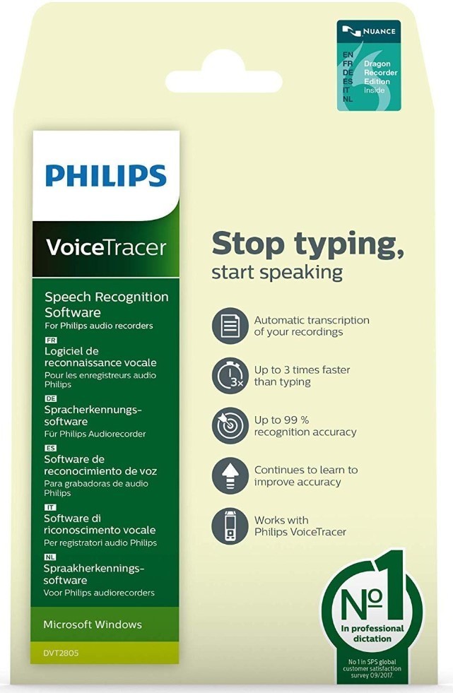 Philips DVT2805 Voicetracer Speech Recognition Recorder Software License Key
