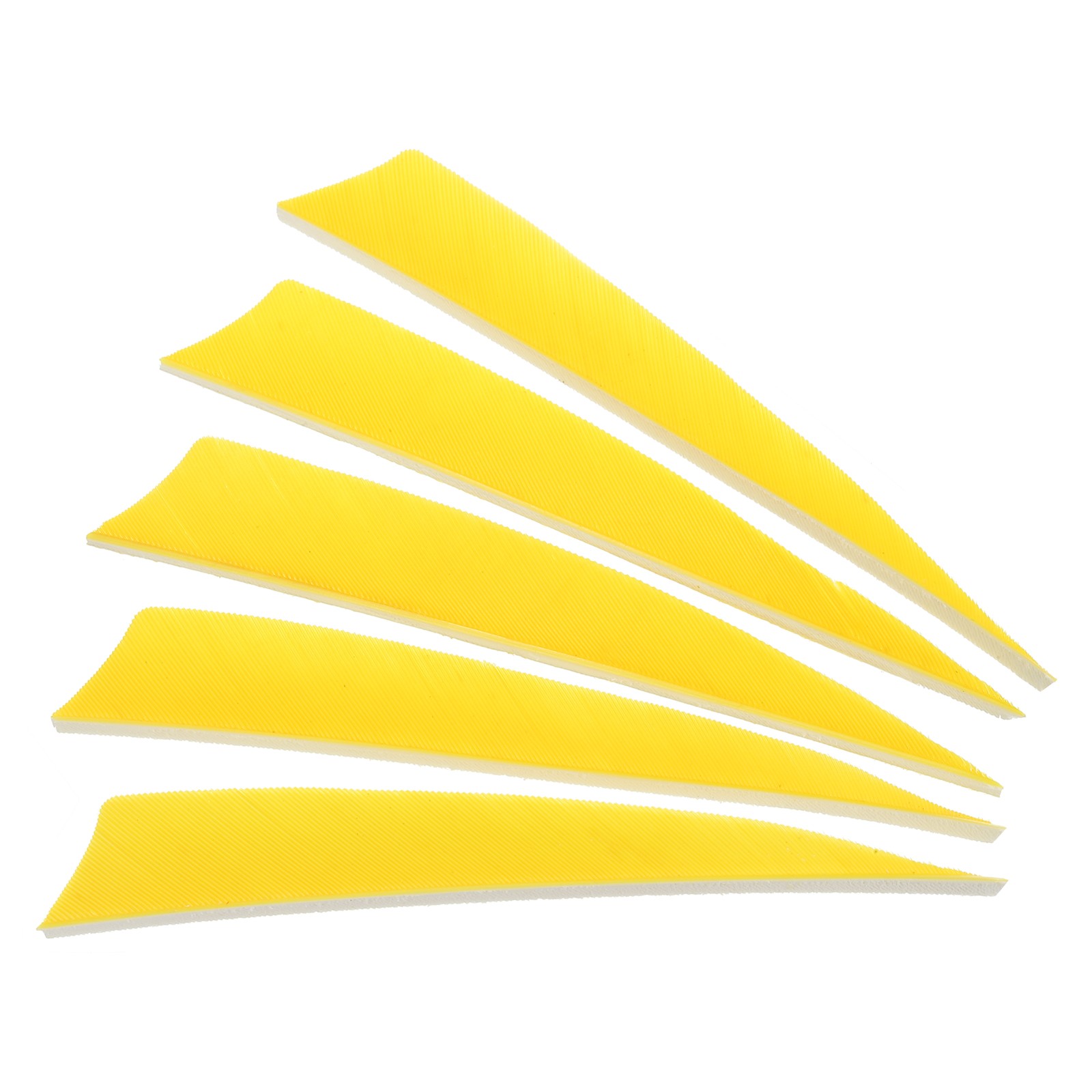 Arrows Vanes 50 Pack 4 Inch Arrow Feather Left Wing Yellow for DIY