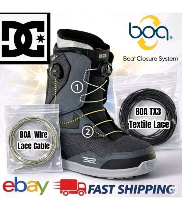 DC Phase Judge Step On BOA Replacement Wire Lace Cable Cord Kit Snowboard Boots