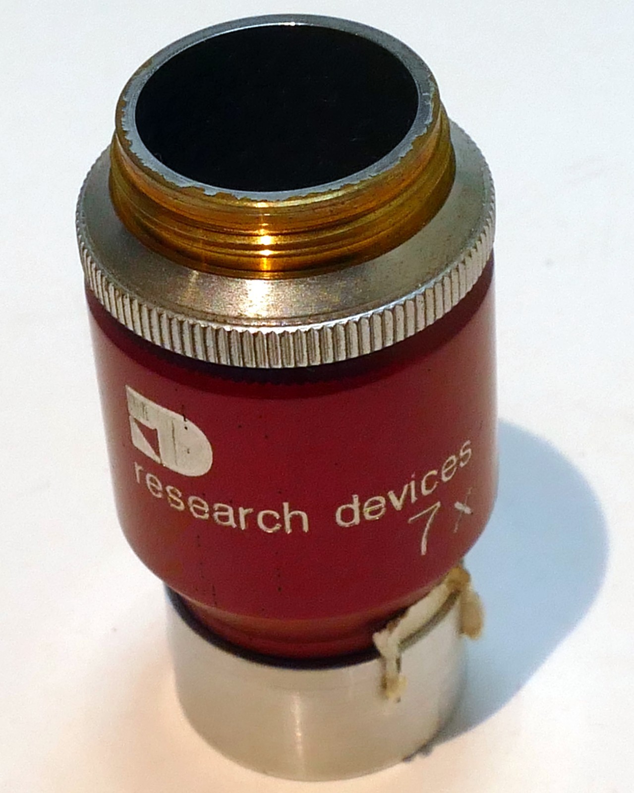 7X Research Devices RD Microscope Objective Lens IR Infrared 20mm thread