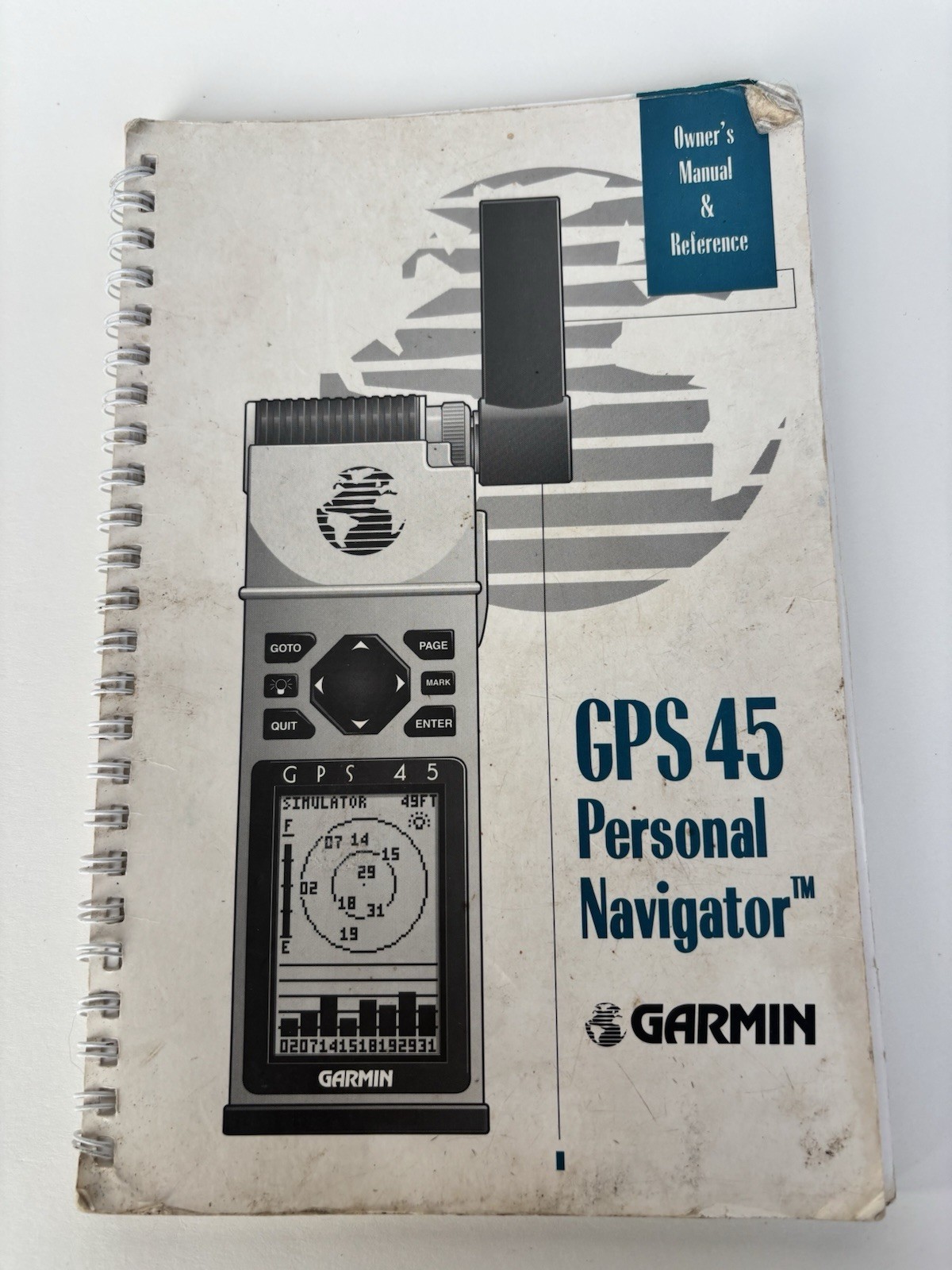 Garmin GPS 45 Handheld Personal Navigator Owner's Manual Only