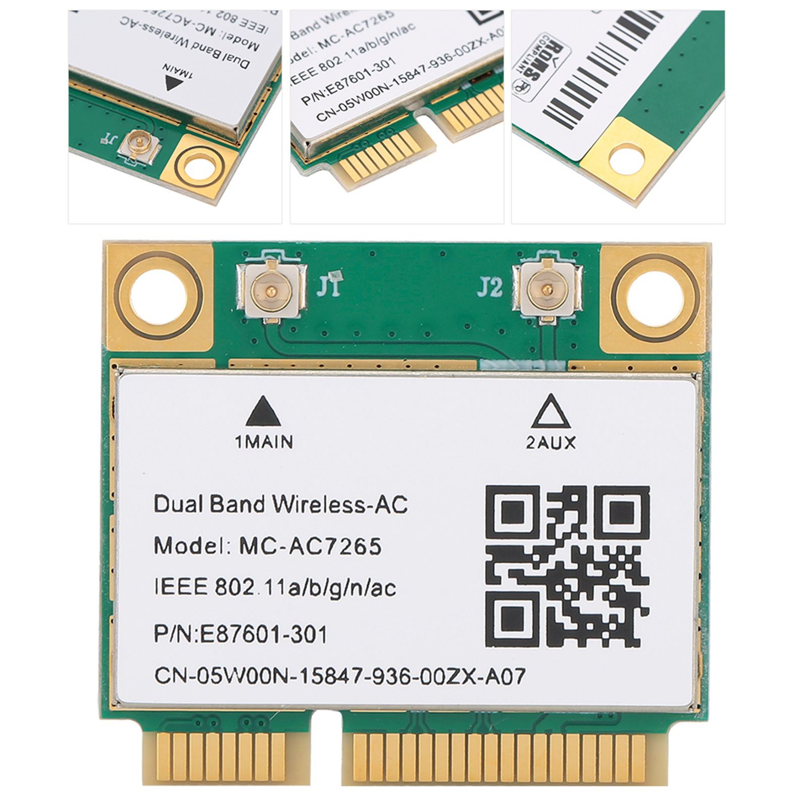 Gigabit Wireless Wifi Network Card For Bluetooth Connection 7265AC Chip For 1