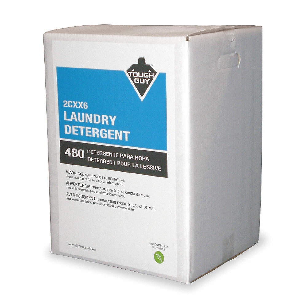 TOUGH GUY 2CXX6 Powder Laundry Detergent 100 lb.,Box 2CXX6
