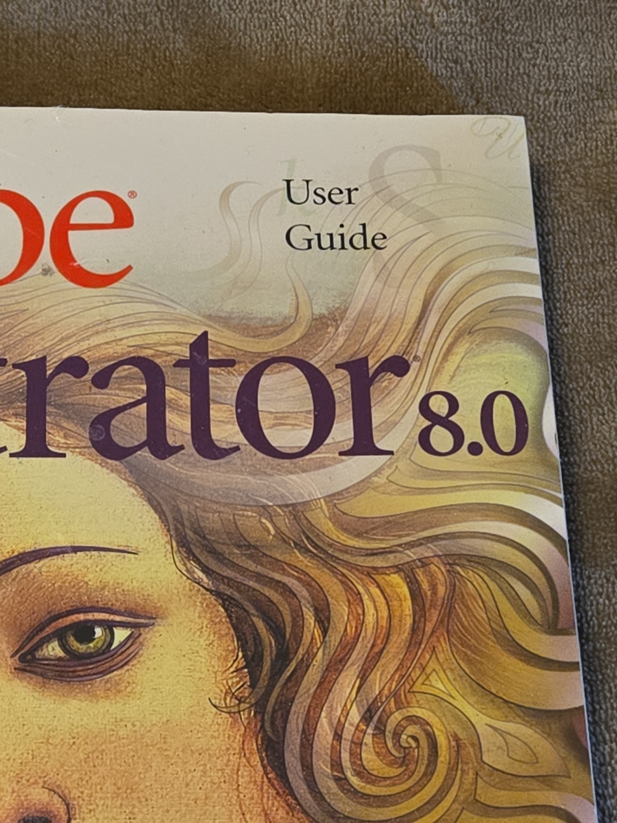 Adobe Illustrator 8.0 User Guide Windows P.C. Computer Book New Sealed