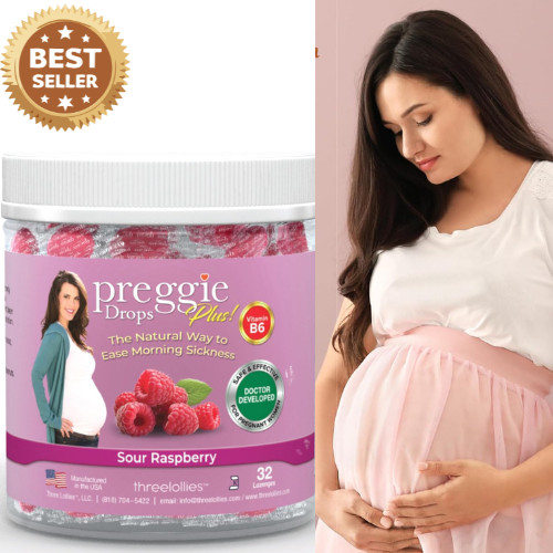 Preggie Pop Drops Plus with Vitamin B6 for Pregnancy Nausea Relief, Morning S