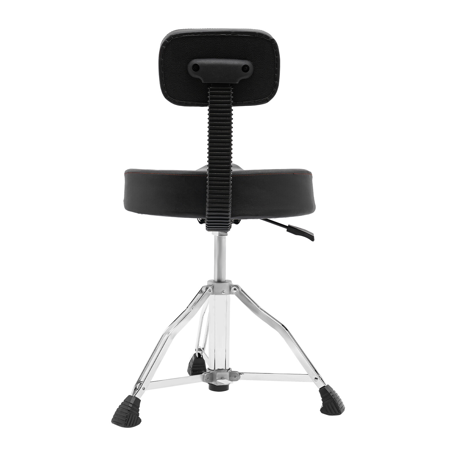Drum Stool with Backrest Height Adjustable Drum Stool Pneumatic Drum Chair Black