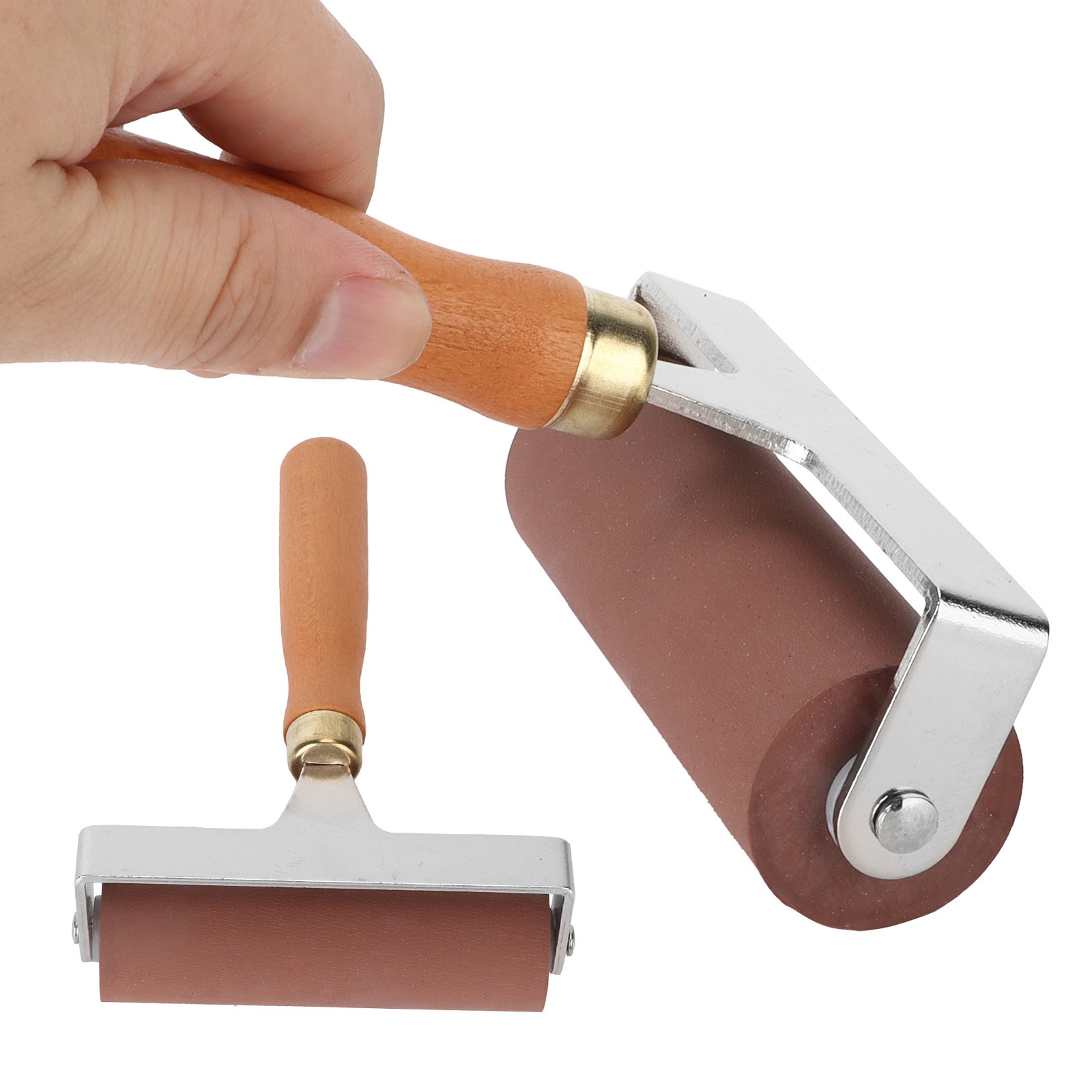 3pcs Soft Rubber Brayer Rollers For Printmaking Stamp Tools Scrapbook Excellent