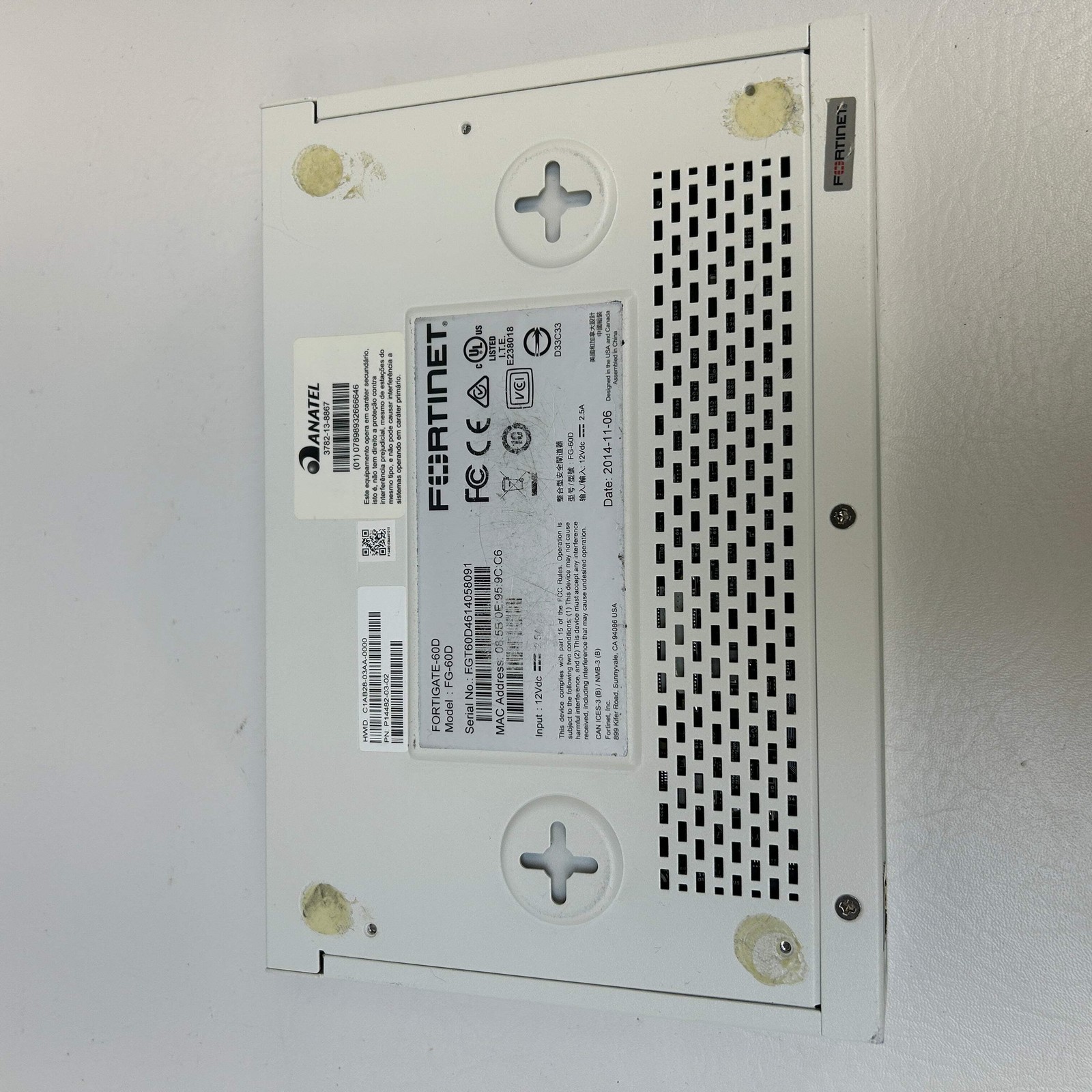 Fortinet Fortigate-60D Next Generation NGFW Firewall UTM Appliance FG-60D