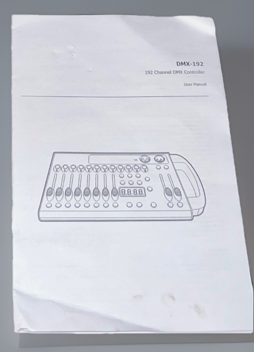 192 Channel DMX Mini Lighting Controller – 192DMX-MINI