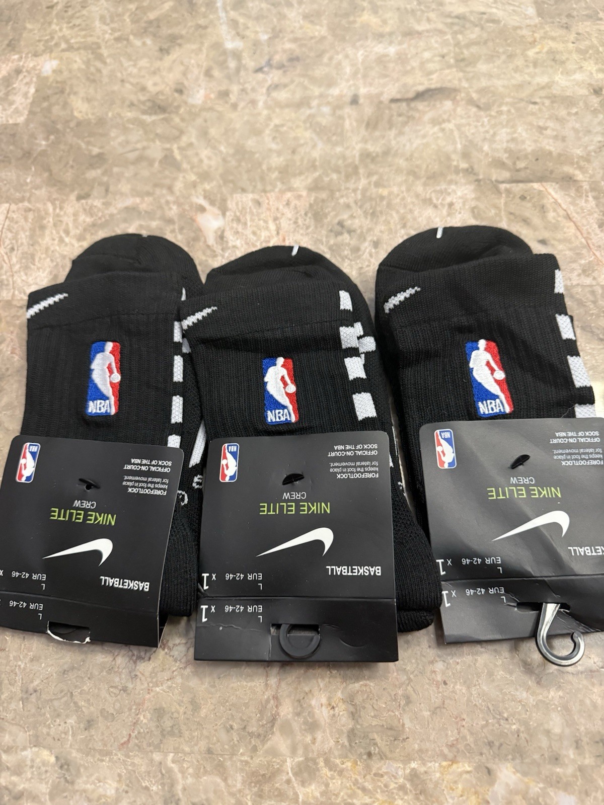 Nike NBA Ankle Socks Men's Large 8-12 (3Pairs)