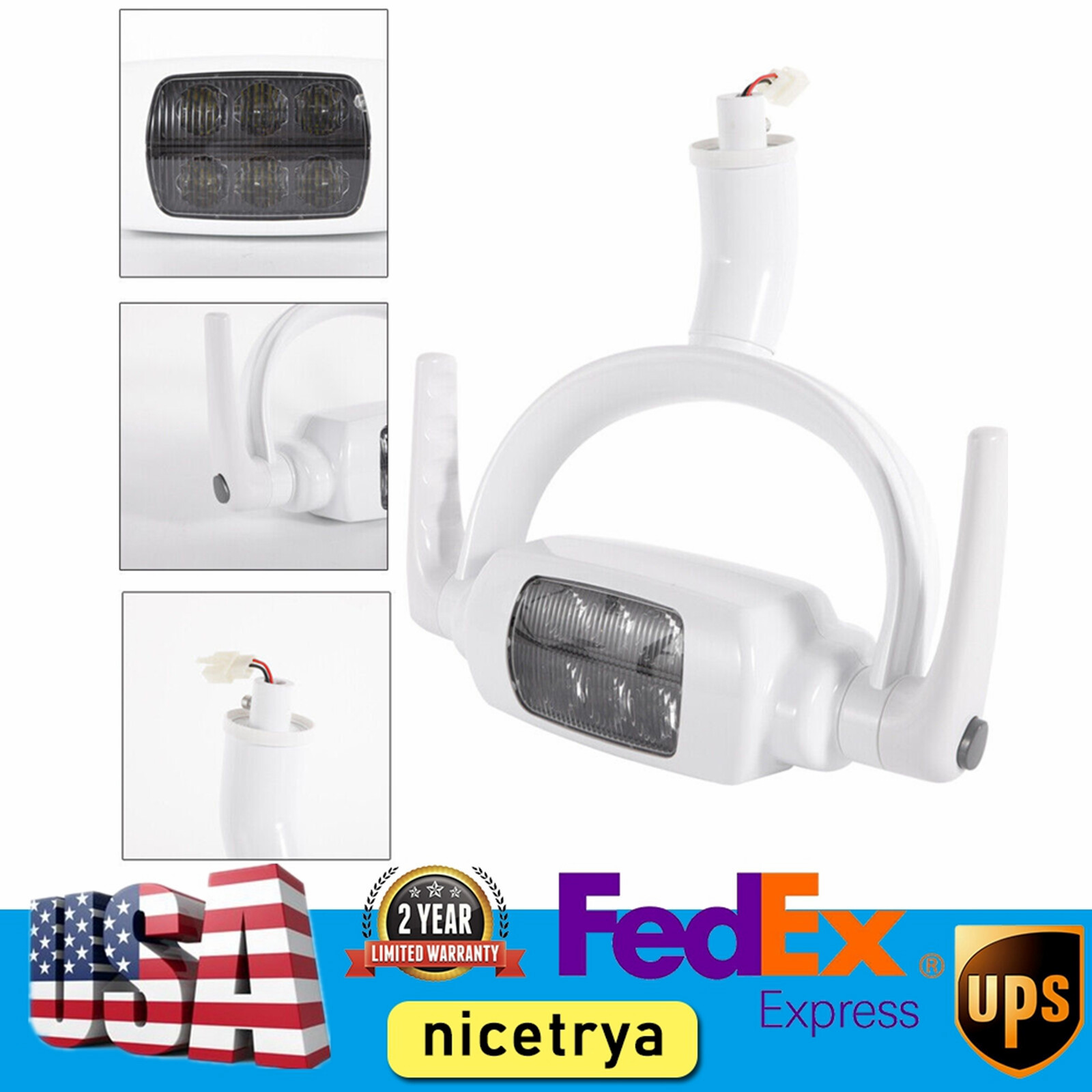 6 LED Dental Oral Light Operating Lamp Induction For Dental Unit Chair Tool NEW