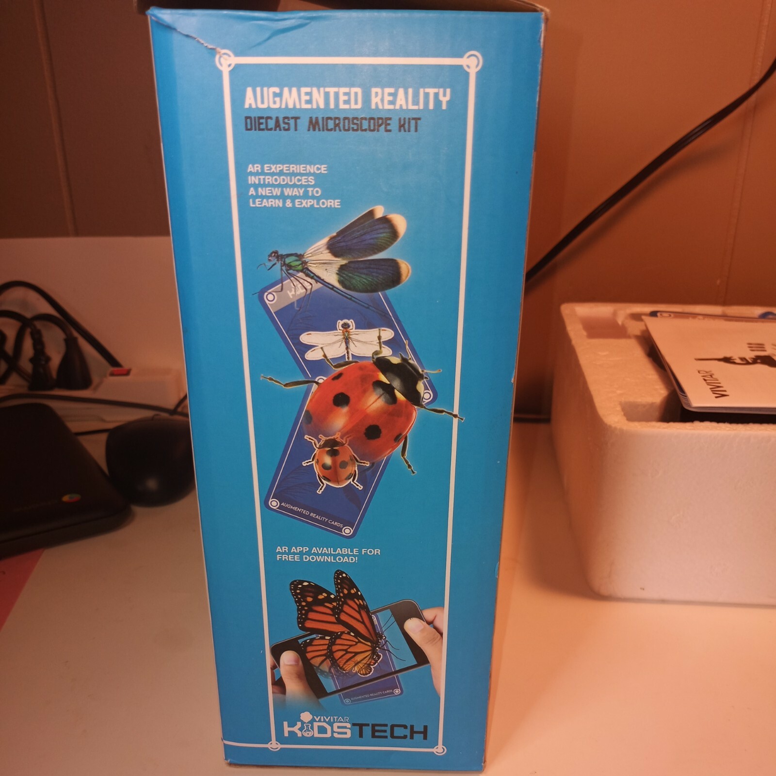 Vivitar Kids Tech Diecast Microscope Kit & Augmented Reality Cards VA90029