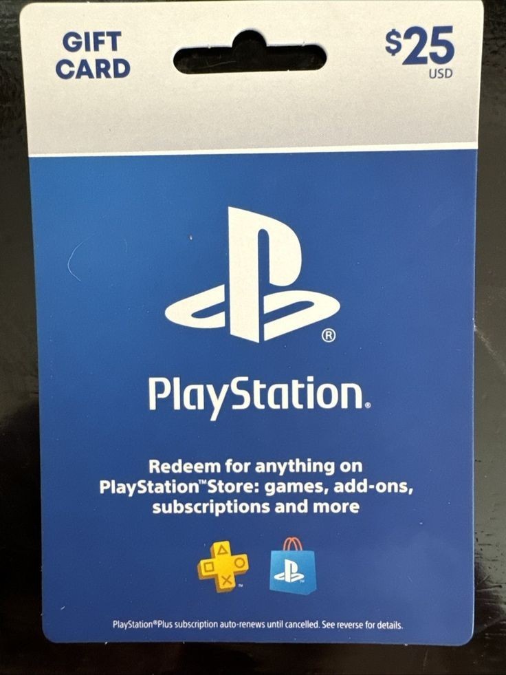 PlayStation $25 Prepaid Gaming Card PlayStation Network PS3 PS4 PS5 Vita