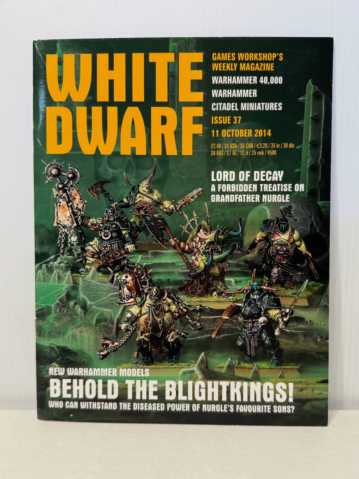 White Dwarf Magazine Warhammer 40K Issue 37 - 11 October 2014 Games Workshop