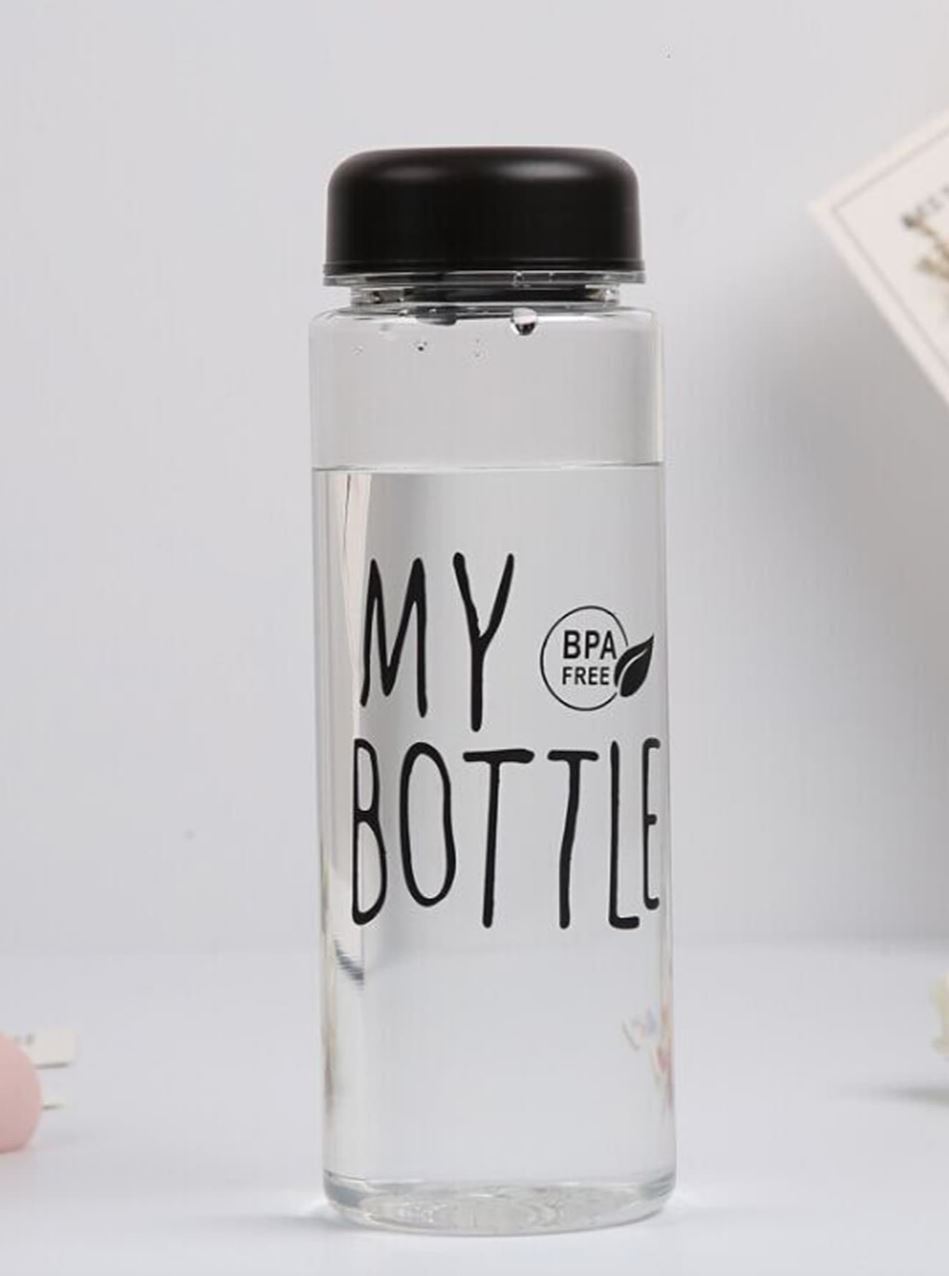 Slogan Graphic Water Bottle