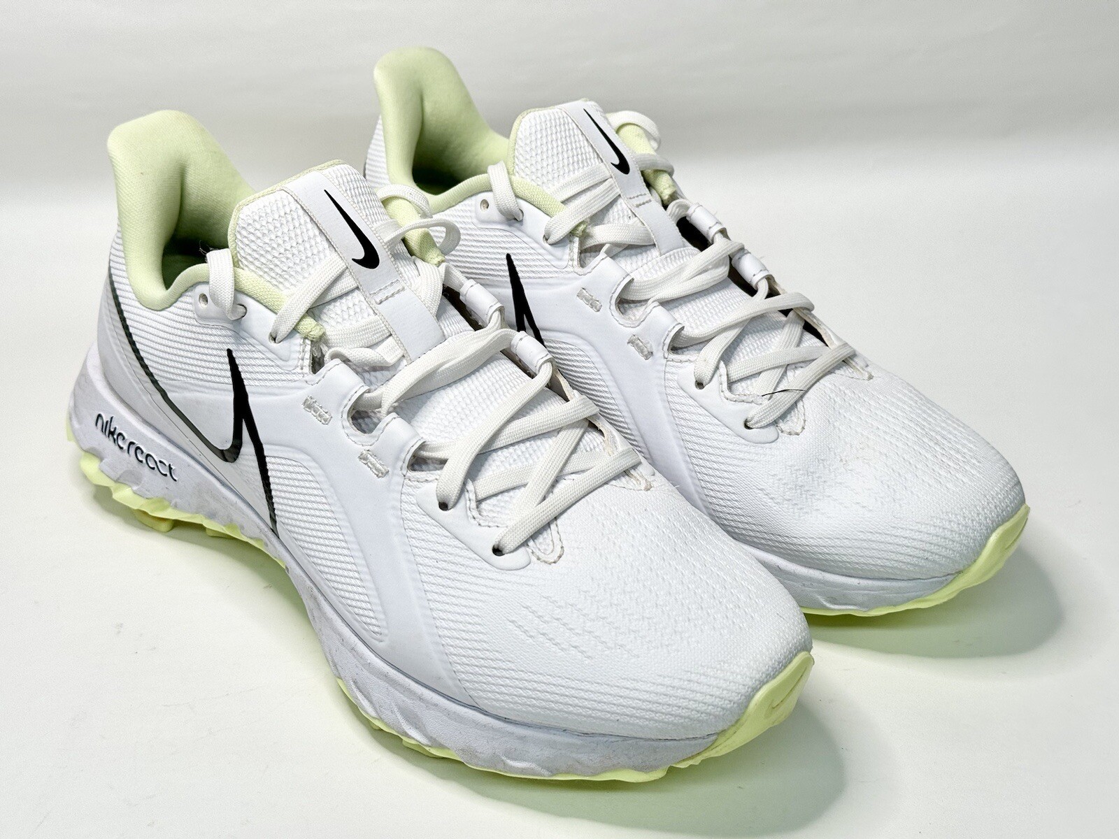 Nike React Infinity Pro Golf White Barely Volt Black CT6620-109 US Men's sz 8