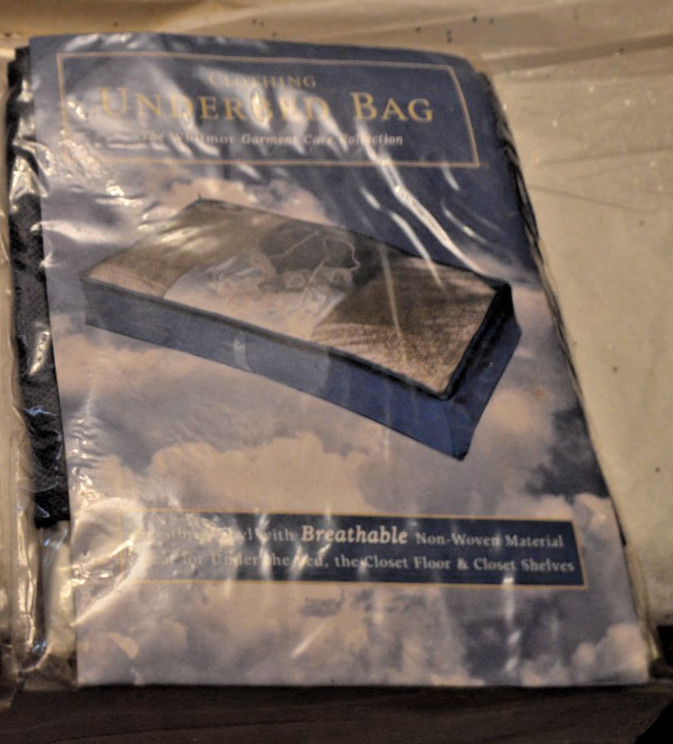 WHITMOR Clothing Underbed Bag 30" x 18" x 6" Blue