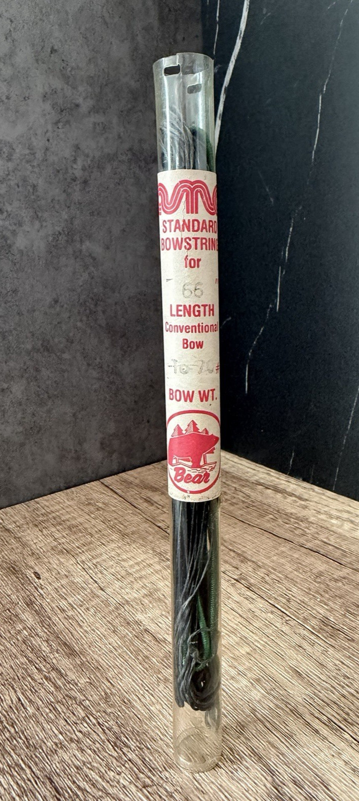 Vintage Bear Archery Standard Bowstring 66" Conventional Bow NOS