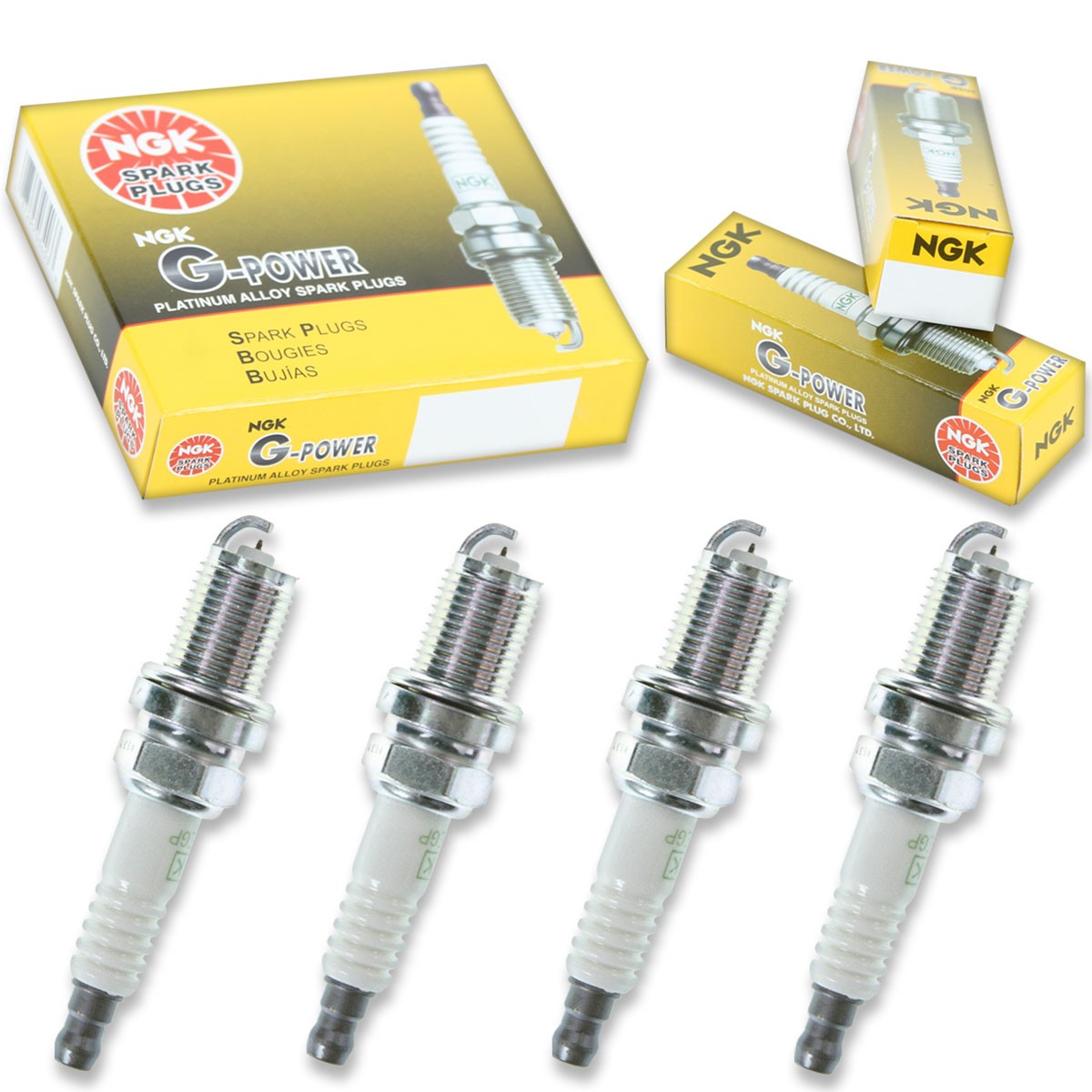 4 pcs NGK G-Power Spark Plugs for 2004-2007 Chevrolet Optra 2.0L L4 - Engine qu