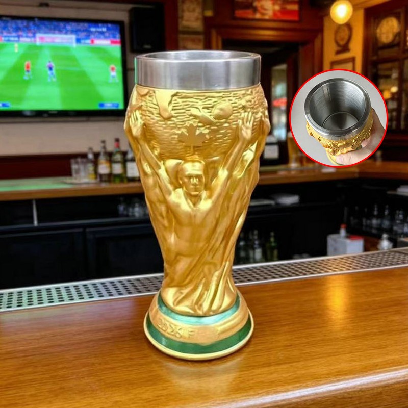 2026 FIFA World Cup Replica Trophy Beer Cup Soccer Fan Gift Collectible Beer Mug