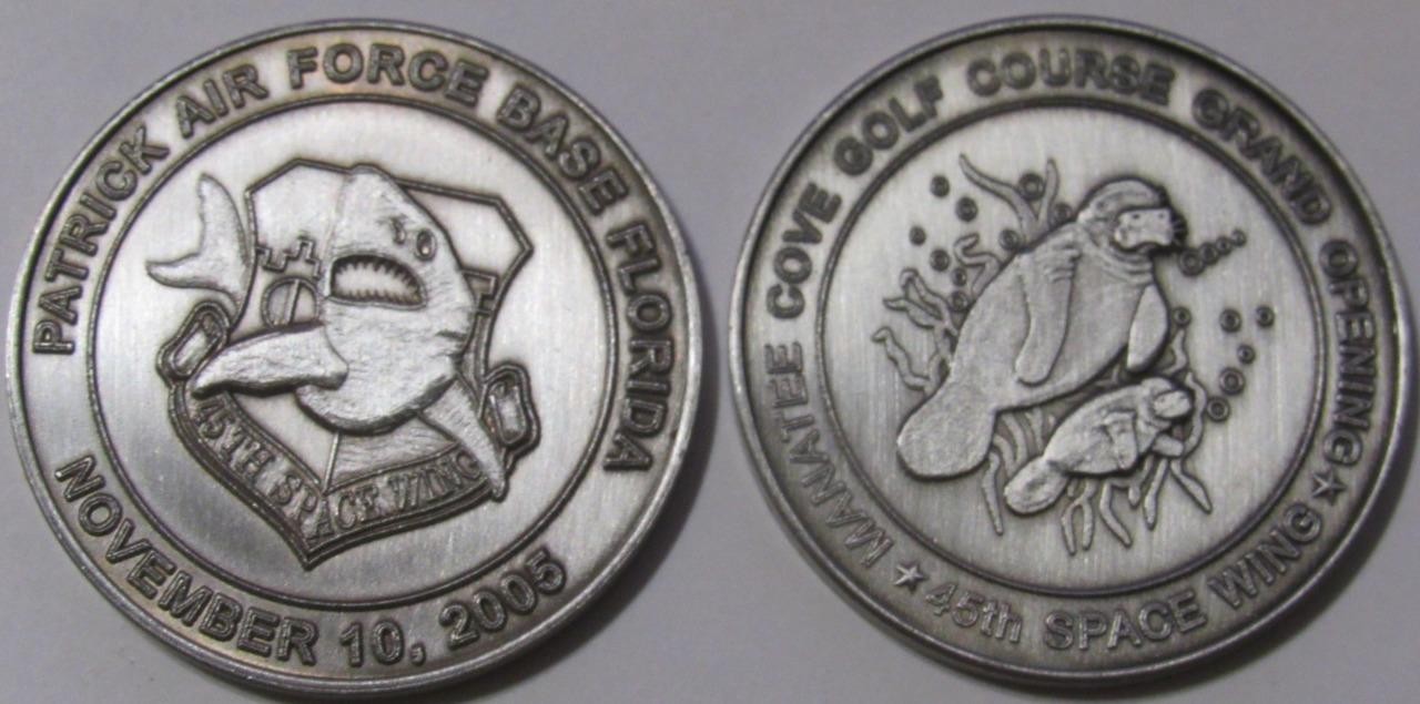 45TH SPACE WING (45SW) PATRICK AIR FORCE BASE COIN GRAND OPENING MANATEE COVE