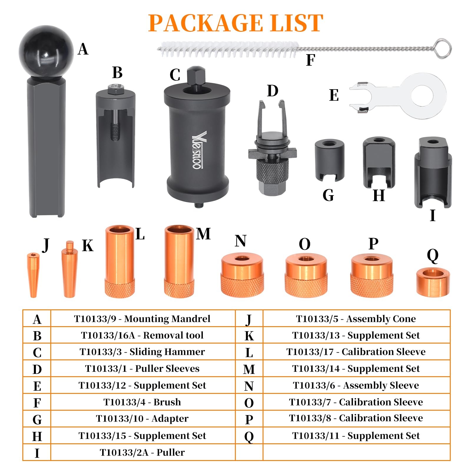 Fuel Injector Puller Removal Installer Kit
