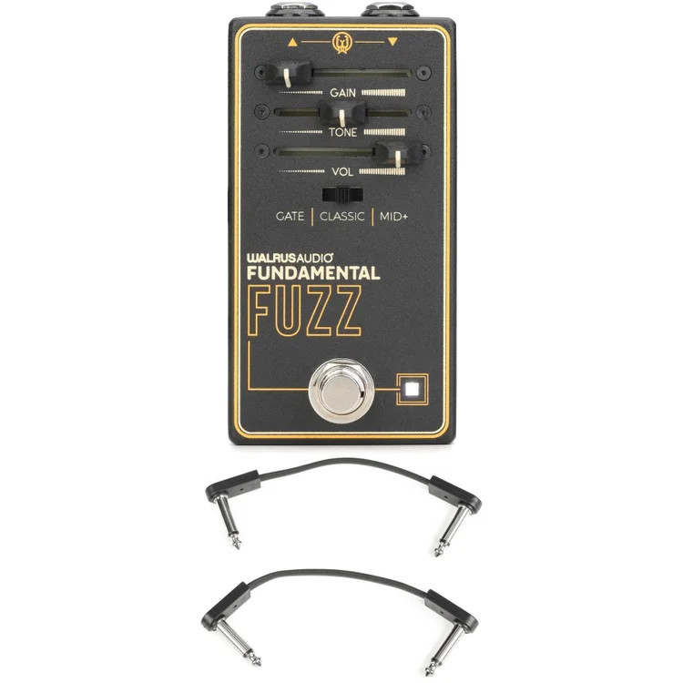 Walrus Audio Fundamental Series Fuzz Pedal with EBS Patch Cables