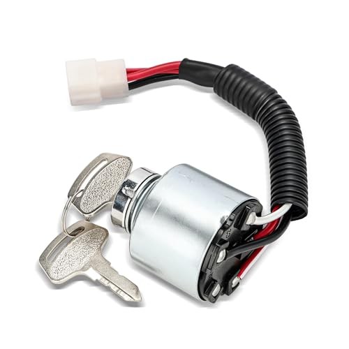 66101-55200 Ignition Switch with Keys for Kubota ZD18 ZD21 ZD25F ZD28 BX1500D