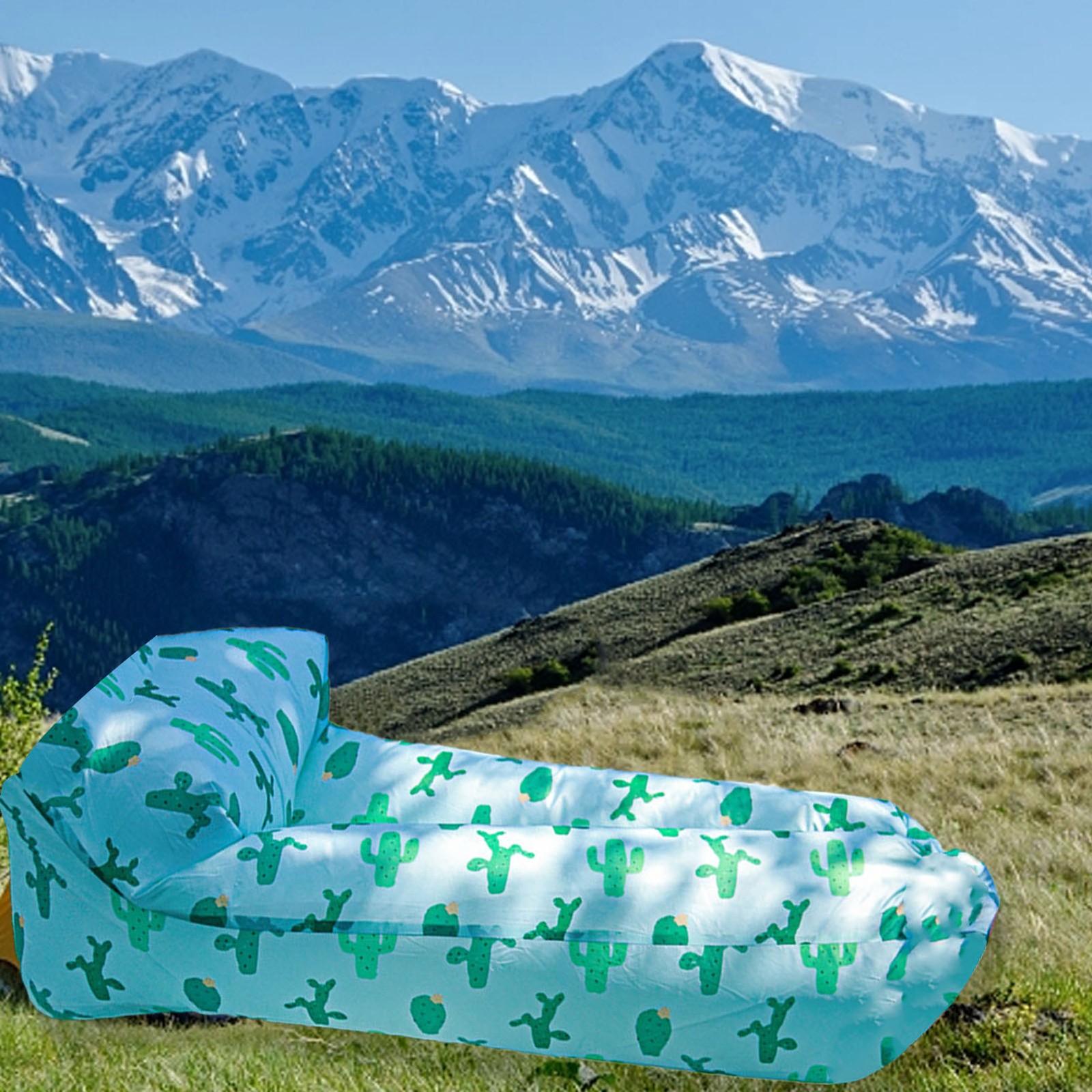 Portable Foldable Inflatable Lounger Air Sofa For Outdoor Camping Music Festival