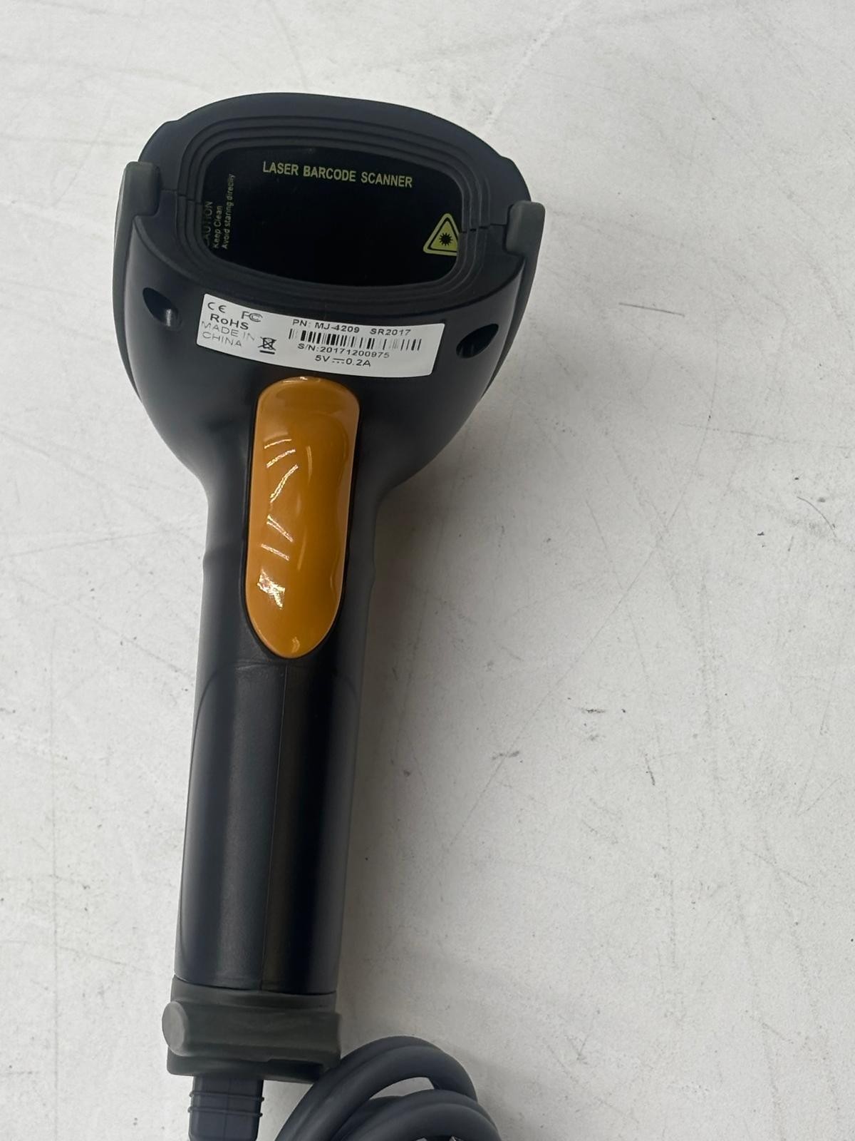 Lot of 2 Symcode Laser Barcode Scanner MJ-4209 with USB-A cable