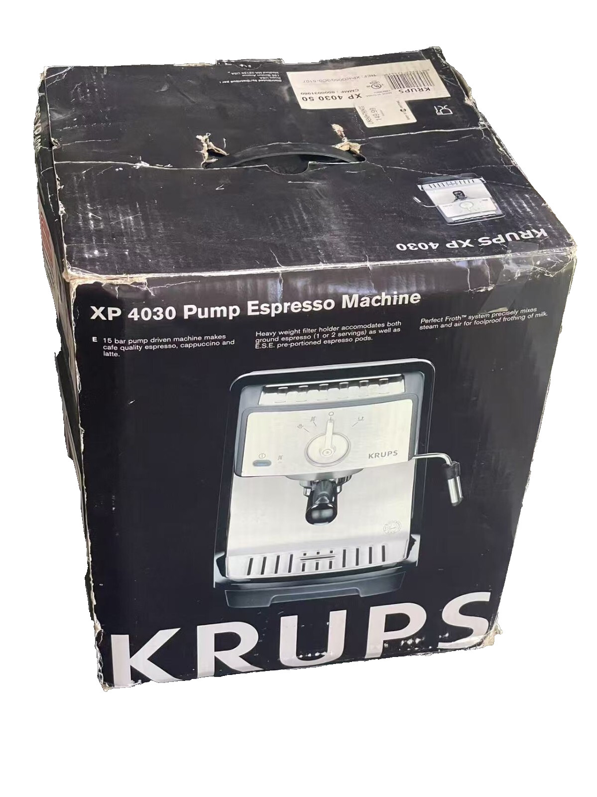Krups XP4030 Reconditioned Pump Espresso/Cappuccino/Latte Machine Tested Mint!!!