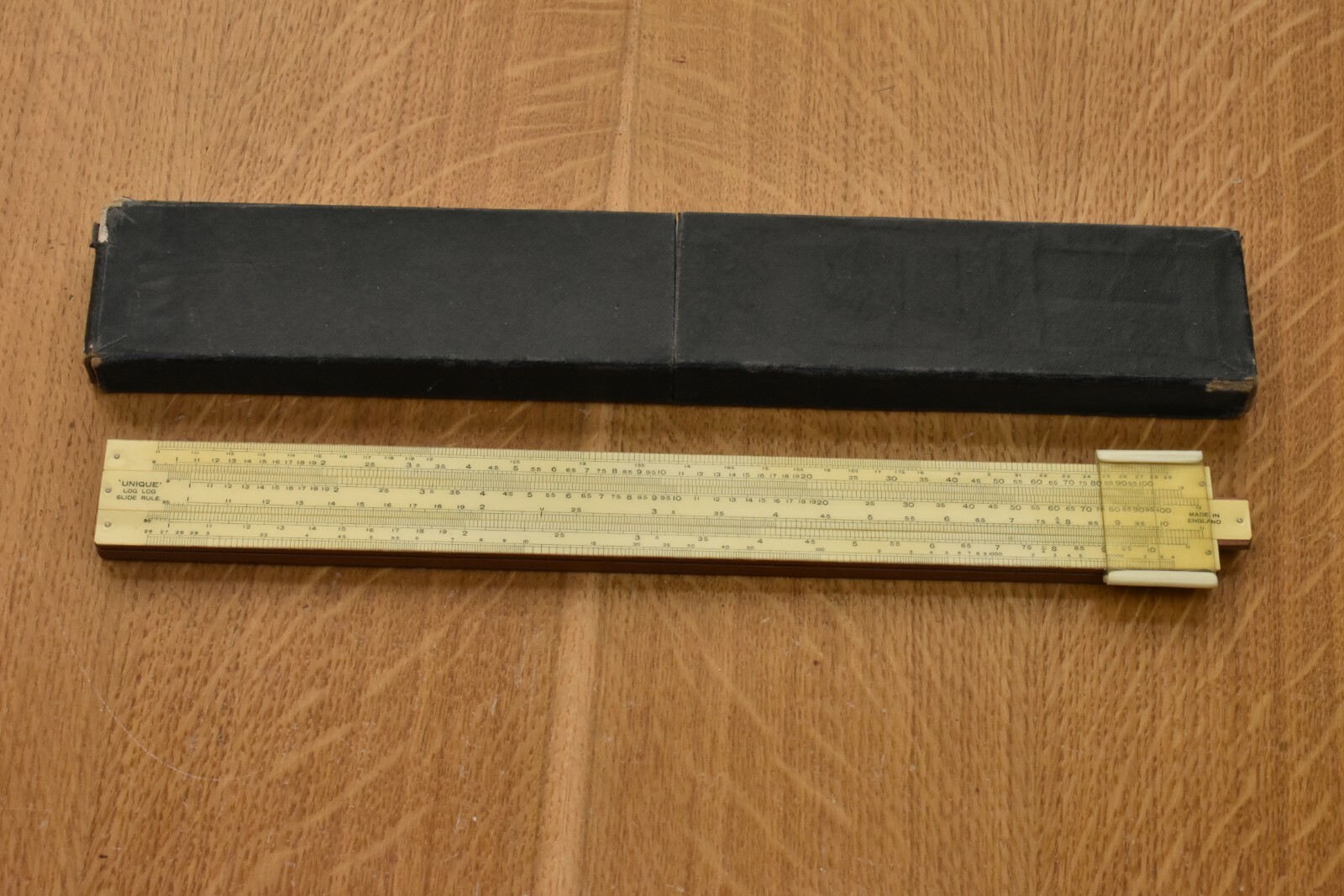 Unique Log - Log Slide Rule with Instruction Booklet
