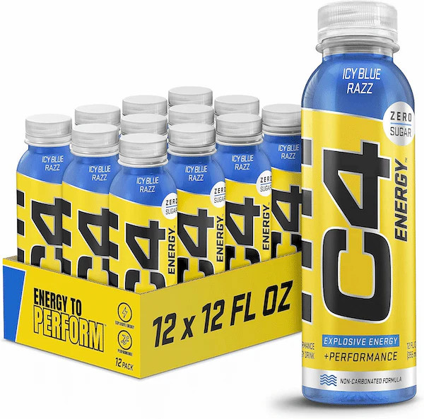 Cellucor C4 On The Go Non Carbonated RTD Performance Drink - Blue Razz