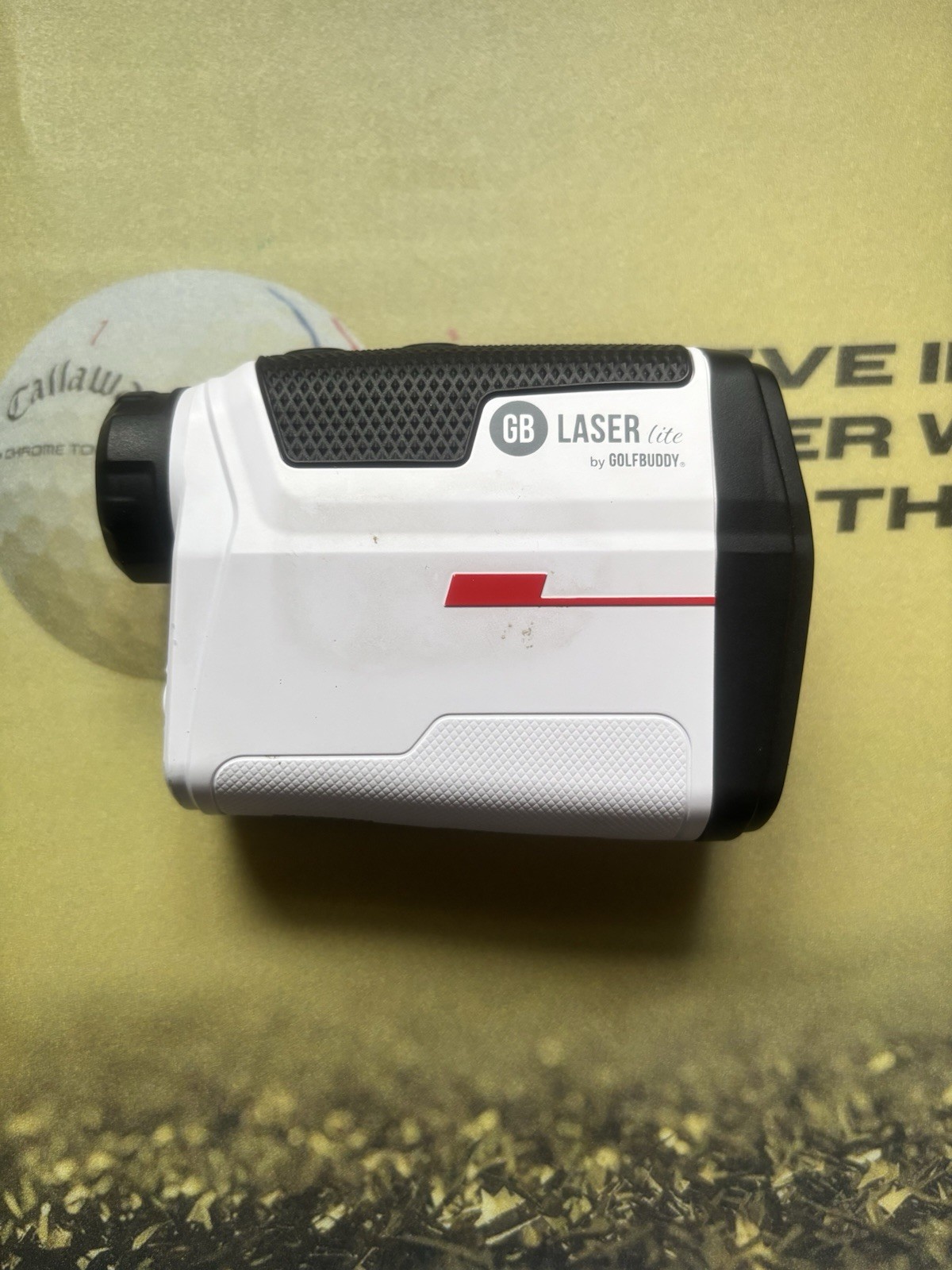 GolfBuddy Laser Lite Golf Rangefinder White With Good Battery