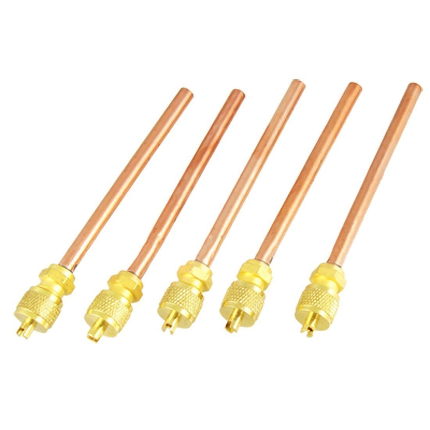 5 Pcs Air Conditioner Spare Part 6mm Copper Tube OD Filling Access Valve Mono...