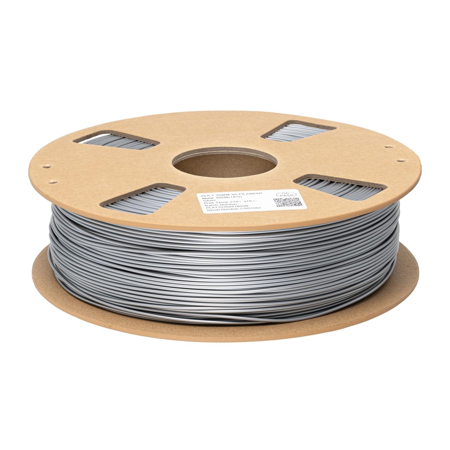 3d Printer Filament Pla Metallic Silver 1.75mm 1kg Silver