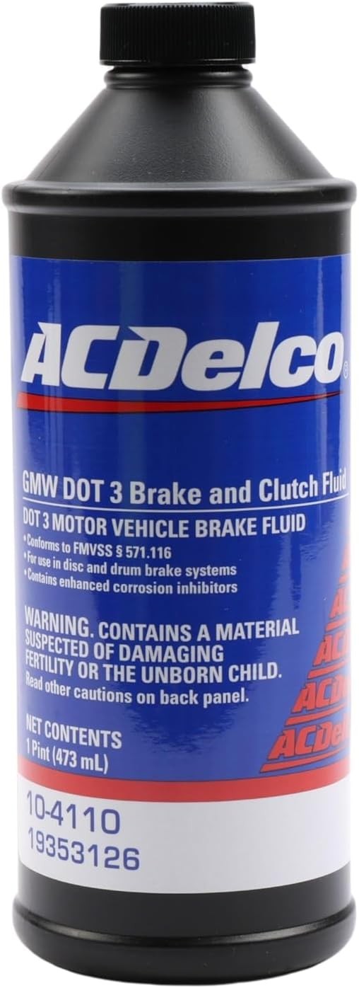 DOT 3 Hydraulic Brake Fluid 16oz Original Equipment 10-4110 19353126