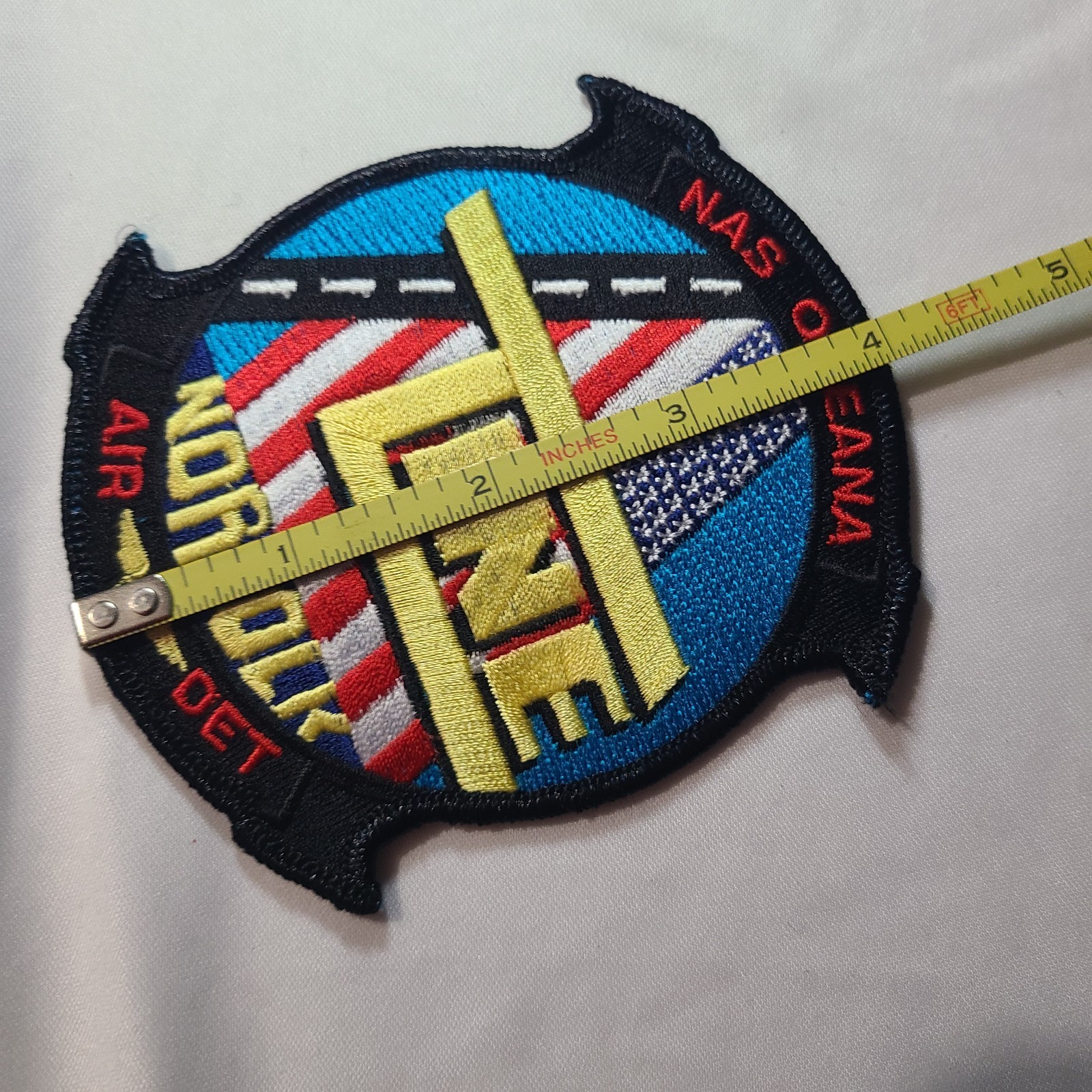 NAS Naval Air Station Oceana Norfolk Virginia US Navy T Line Air Det. Patch 4"