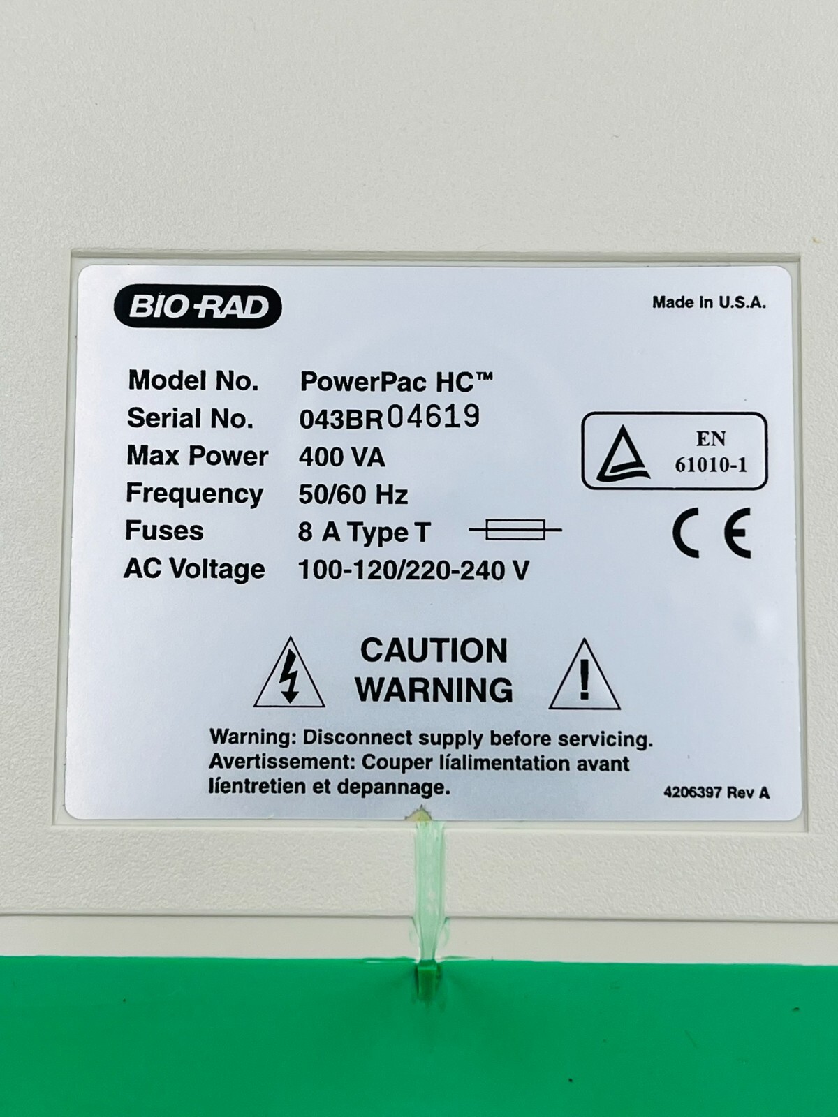 Bio-Rad PowerPac HC High-Current Power Supply
